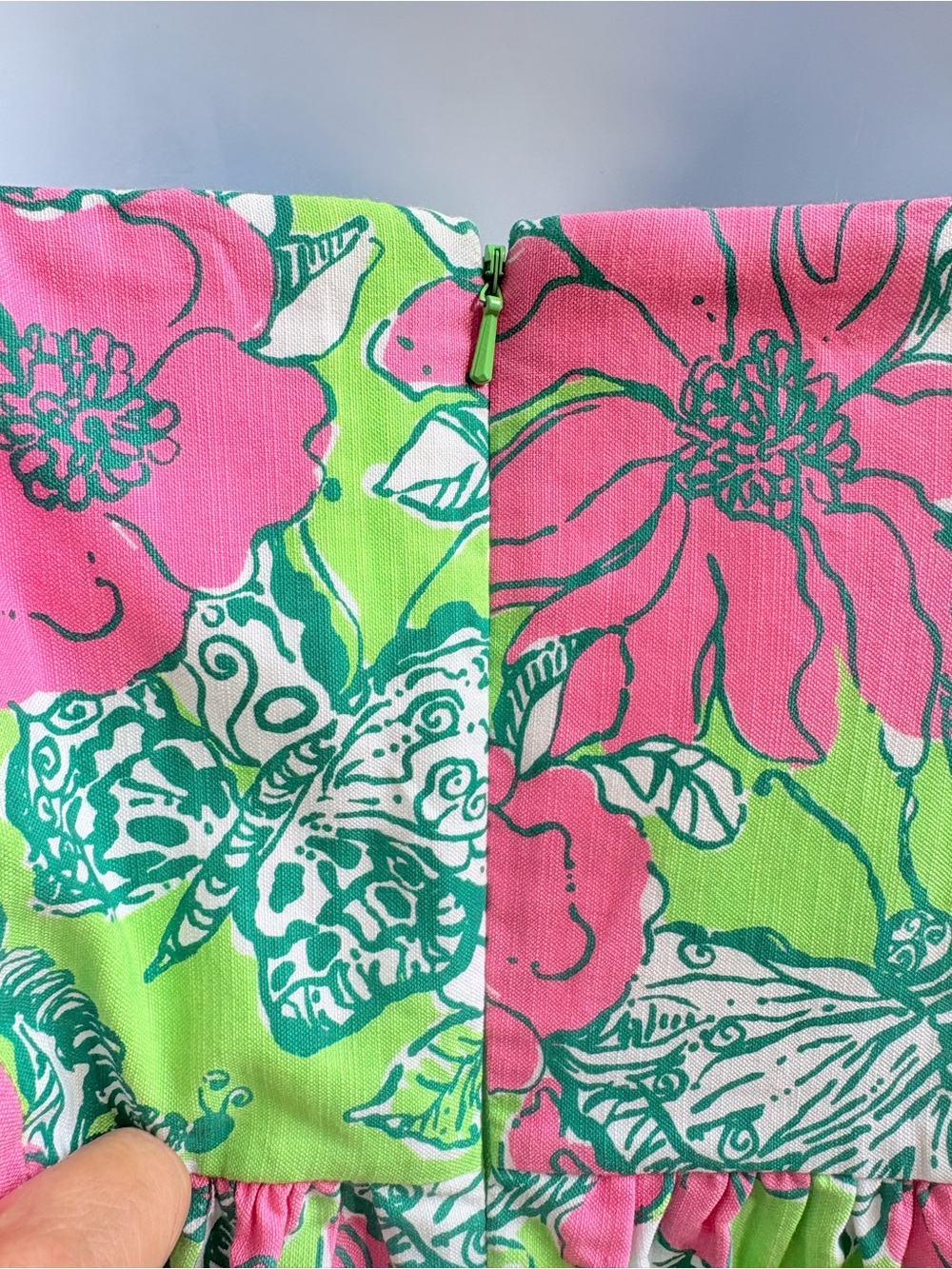 RARE Lilly Pulitzer Lottie Strapless Dress 🌸 Bloomin’ Cocoonin’ 💚 Sz 6 31” B 29 - Picture 7 of 12